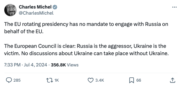 Орбан приїхав до Путіна від імені ЄС? Мішель і Боррель прояснили спірну ситуацію