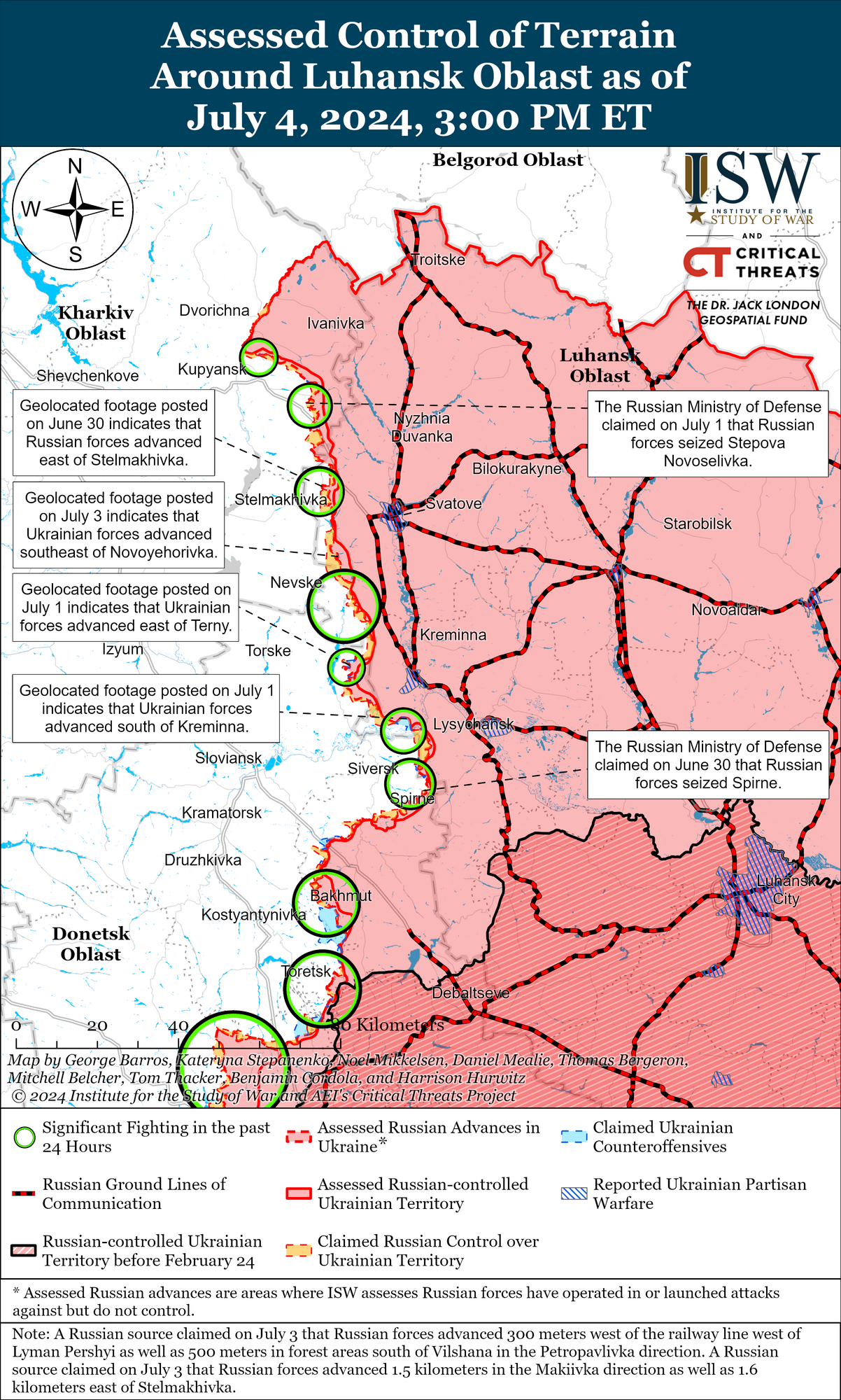 Фронт на Харківщині та Луганщині