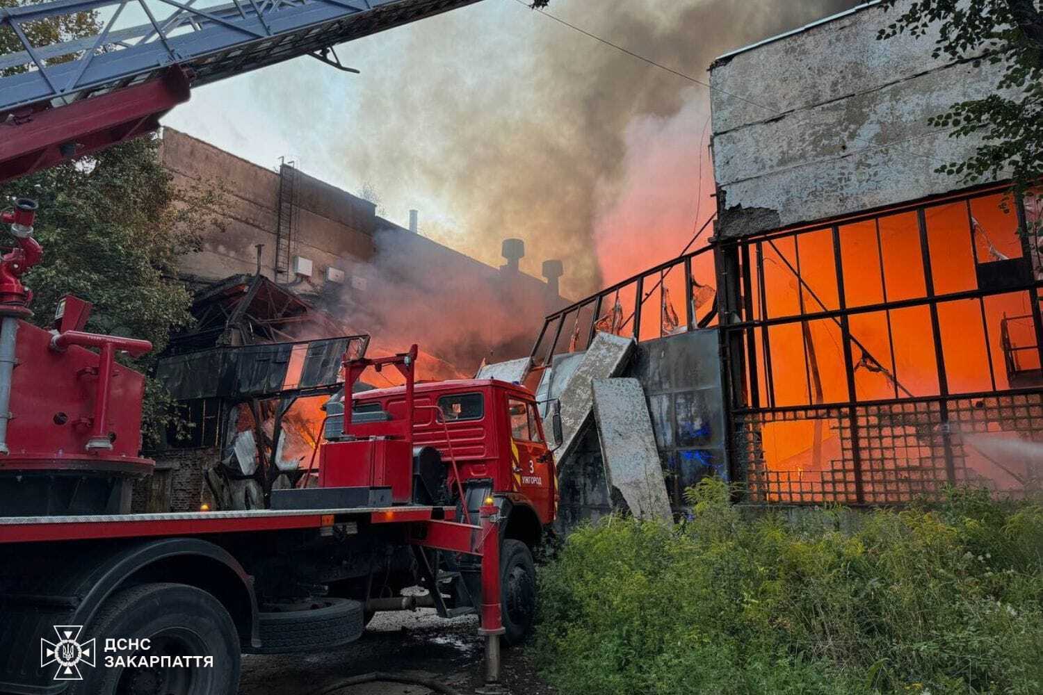 В Ужгороді трапилася масштабна пожежа на складах: деталі і фото