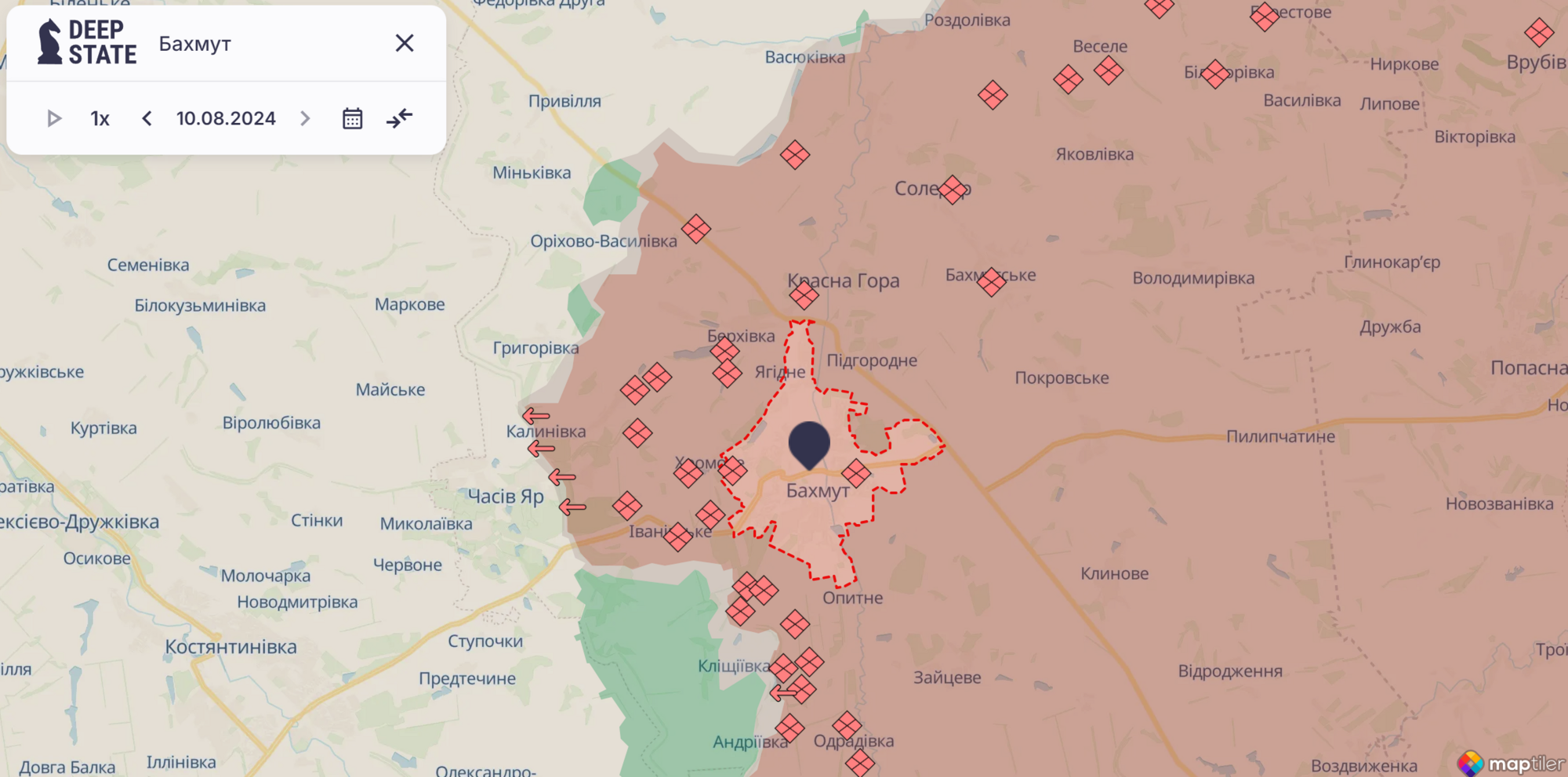 Росія випалила Бахмут: британська розвідка показала масштаби руйнування міста. Фото