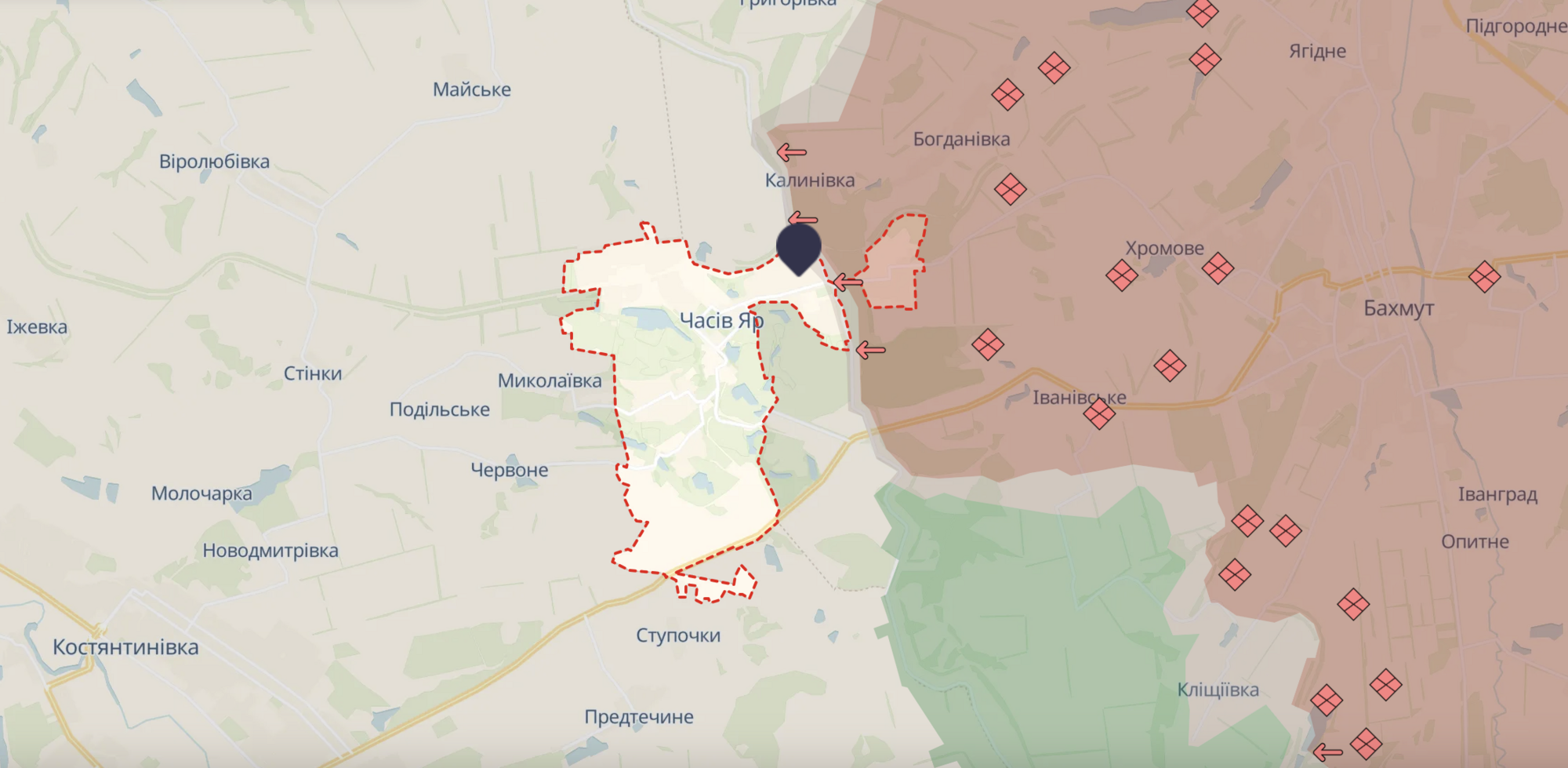 "Доказ нелюдської сутності ворога": бійці НГУ показали зруйнований Часів Яр із висоти. Відео