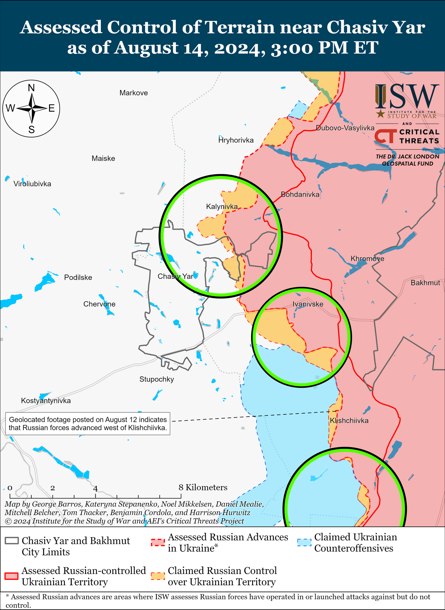 Російські війська продовжують просування на Донбасі: в ISW проаналізували ситуацію на сході України. Карта