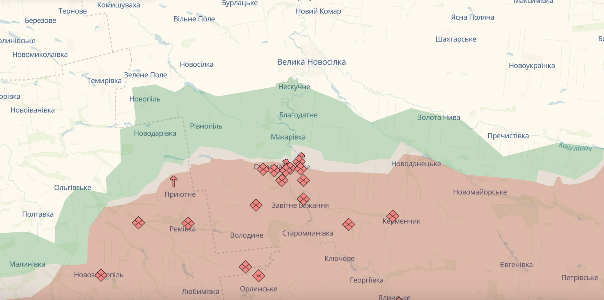 Генштаб: на фронті зросла кількість боїв з ворогом, на Покровському напрямку відбито 55 атак