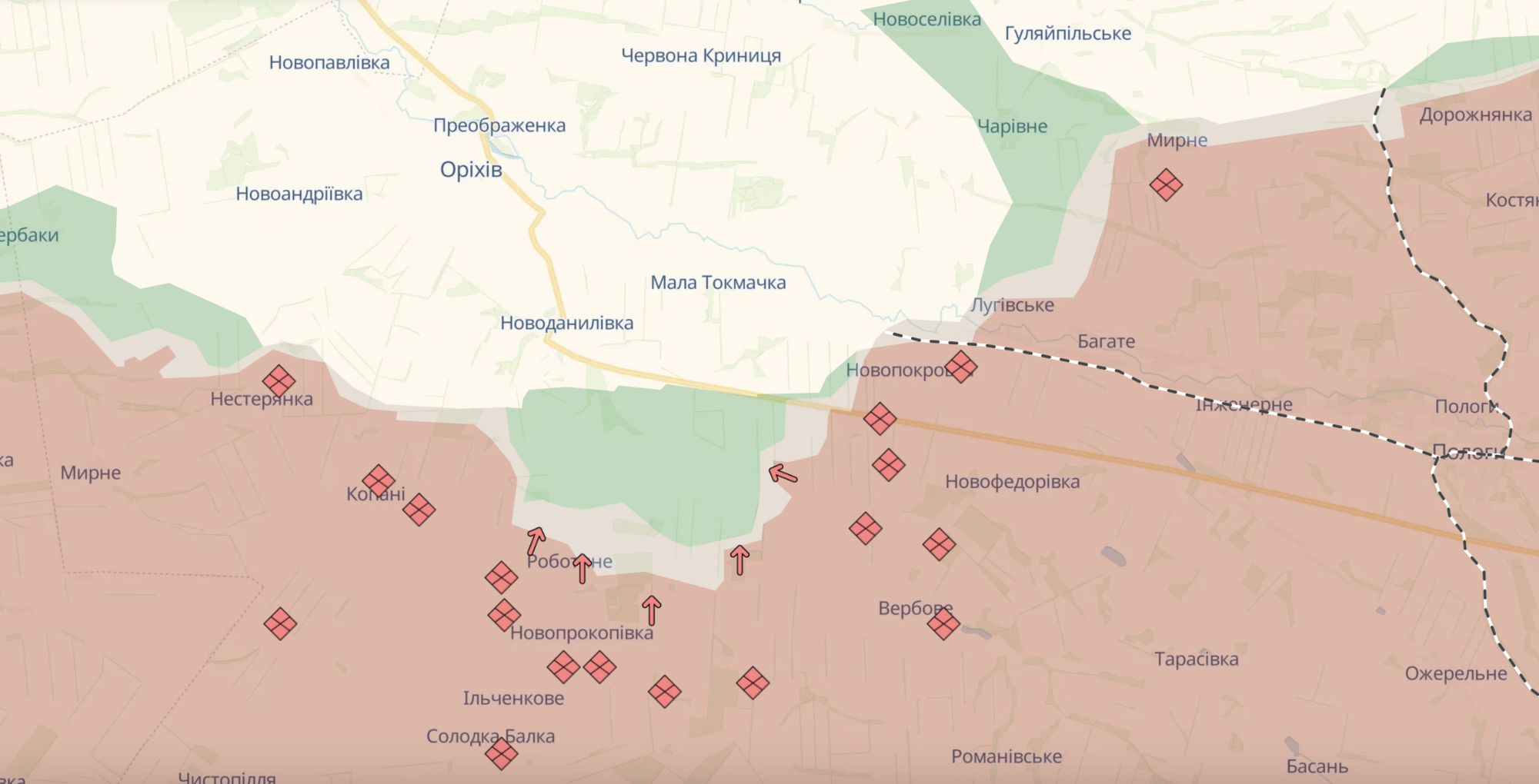 Генштаб: на фронте возросло количество боев с врагом, на Покровском направлении отбито 55 атак