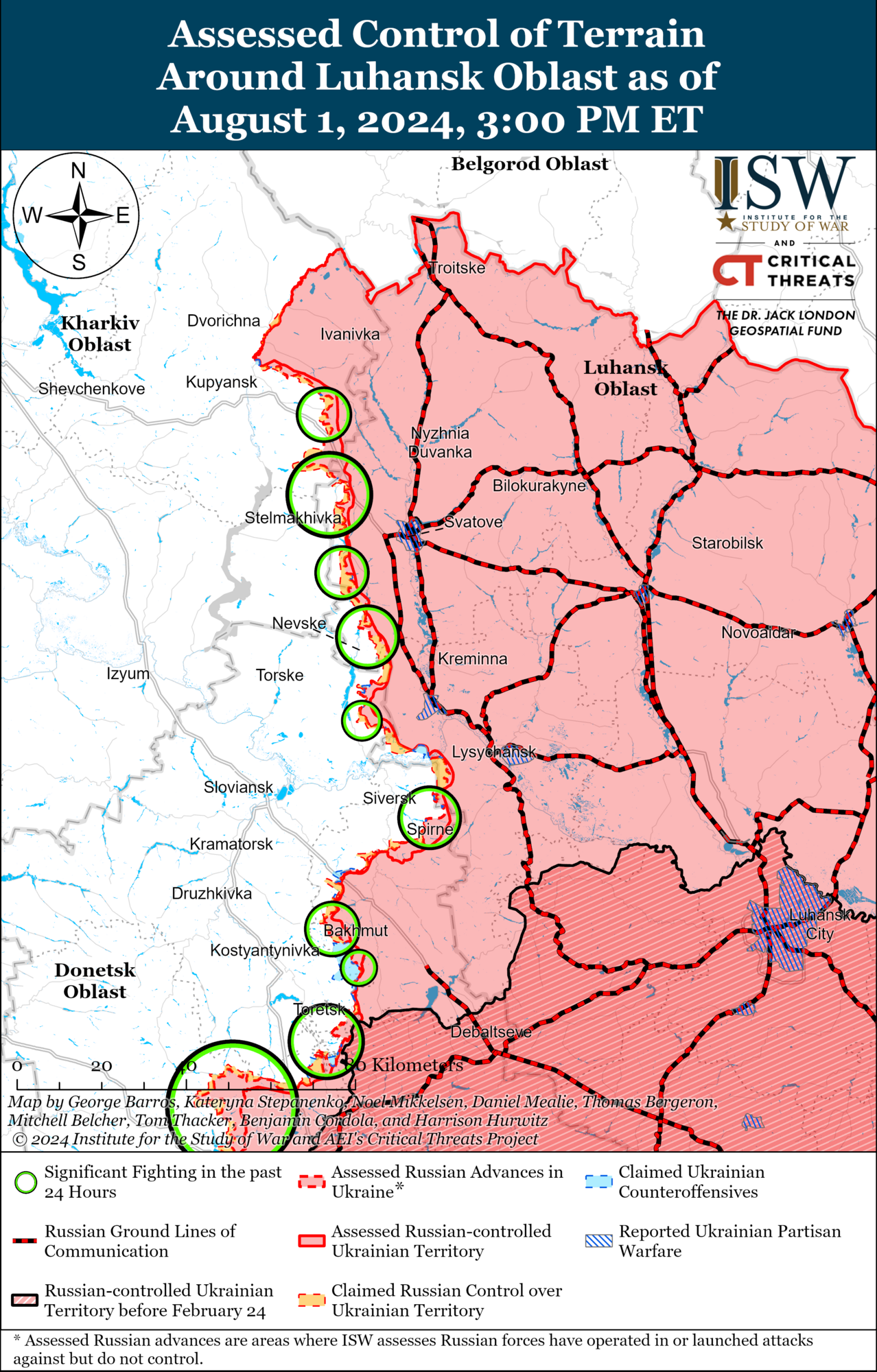 Фронт на Харківщині та Луганщині