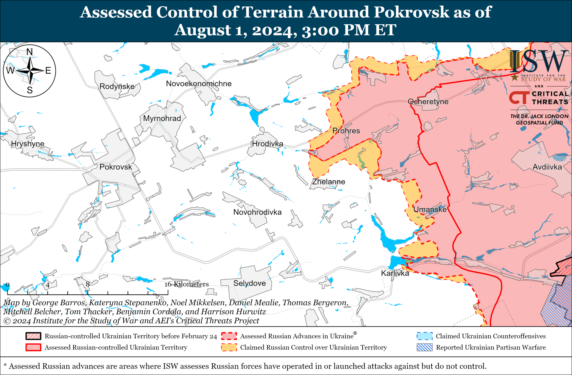 Окупанти просунулися в напрямку Покровська, але їхній наступ сповільниться: в ISW назвали причини. Карта  