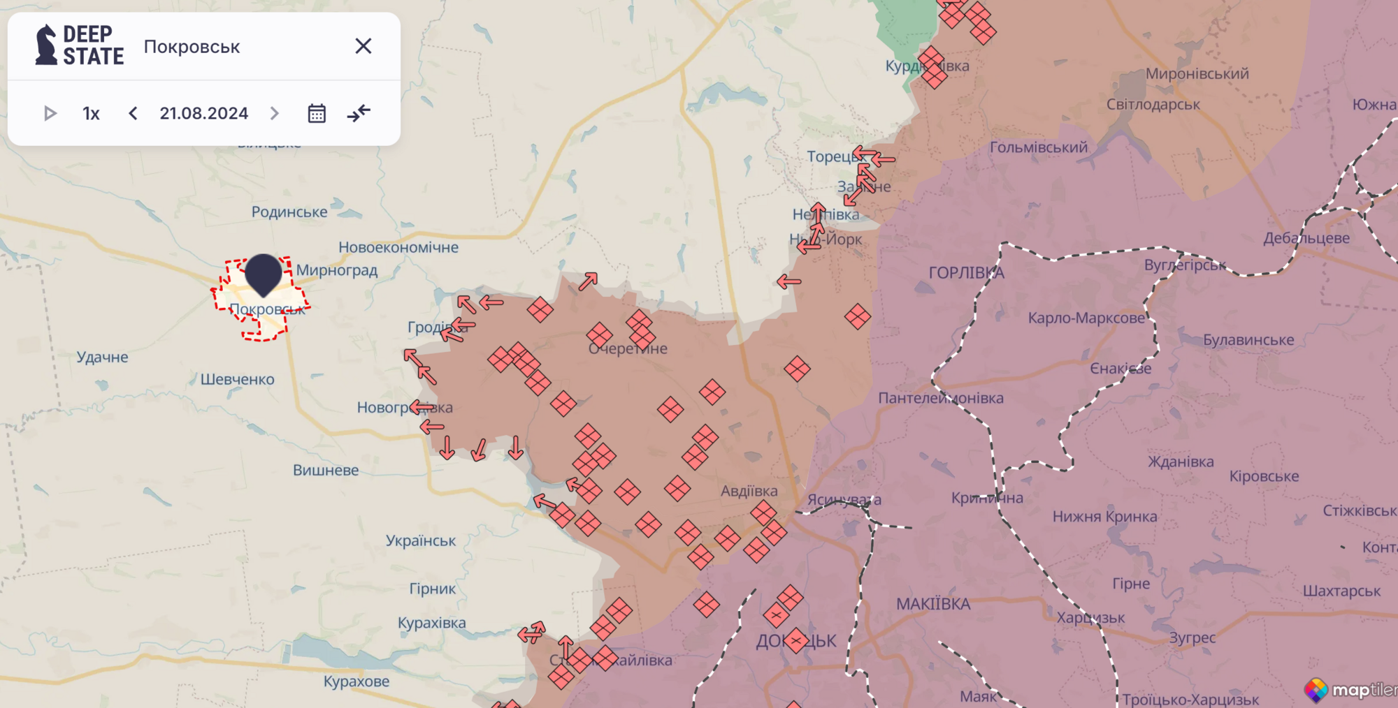 На Покровському напрямку захисники відбили понад 50 атак: у Генштабі розповіли про ситуацію. Карта