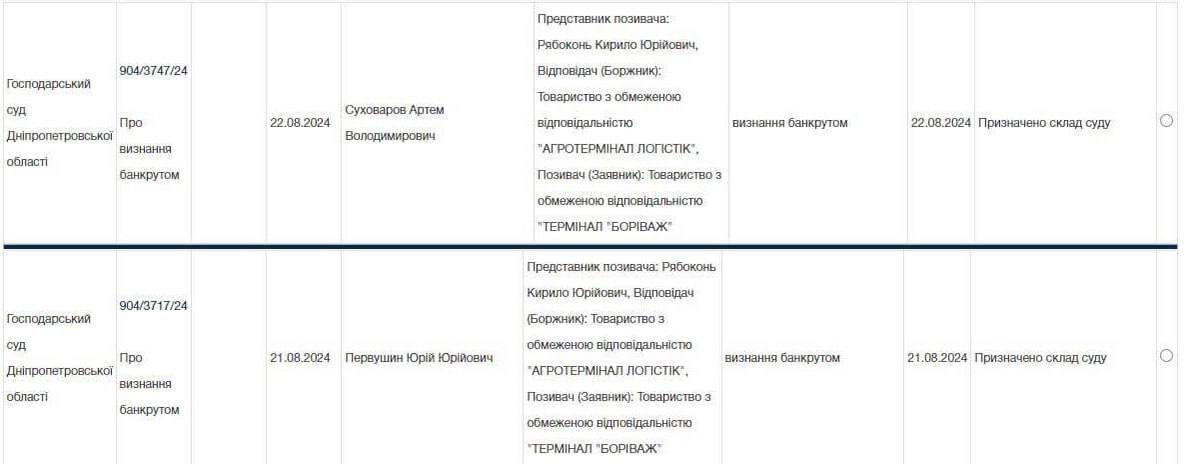 Геннадій Боголюбов ініціював суд щодо "банкрутства" порту "Бориваж": у справі вже змінили суддю