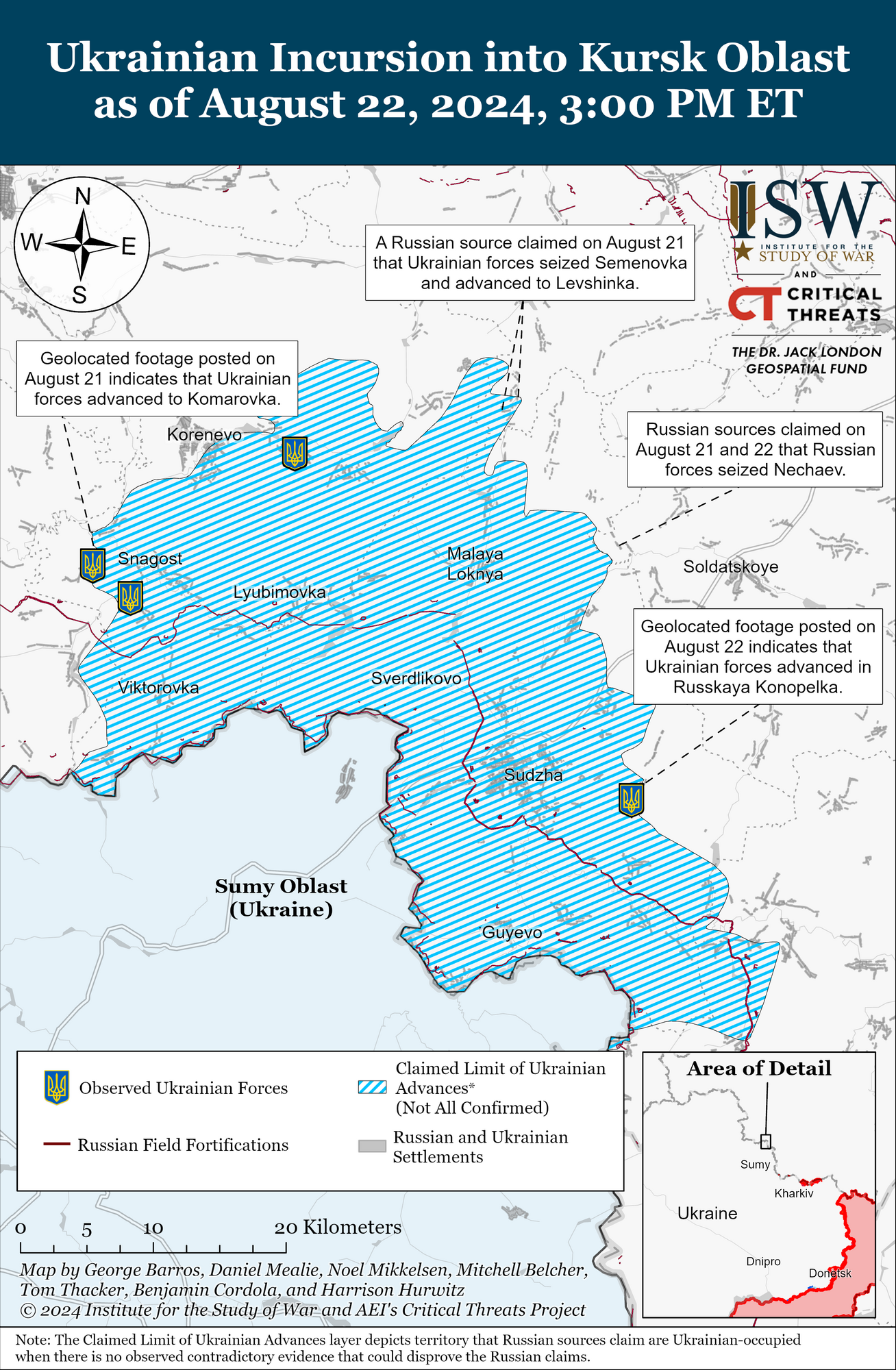 Українські війська трохи просунулися по всьому виступу в Курській області: аналіз ISW
