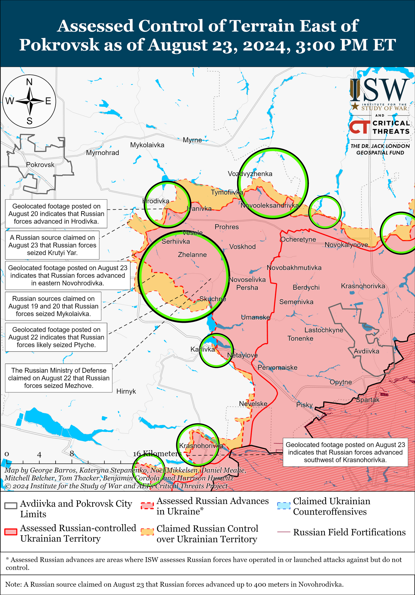 Окупанти просунулись біля Торецька і в напрямку Покровська: в ISW розповіли, де йдуть запеклі бої. Карта