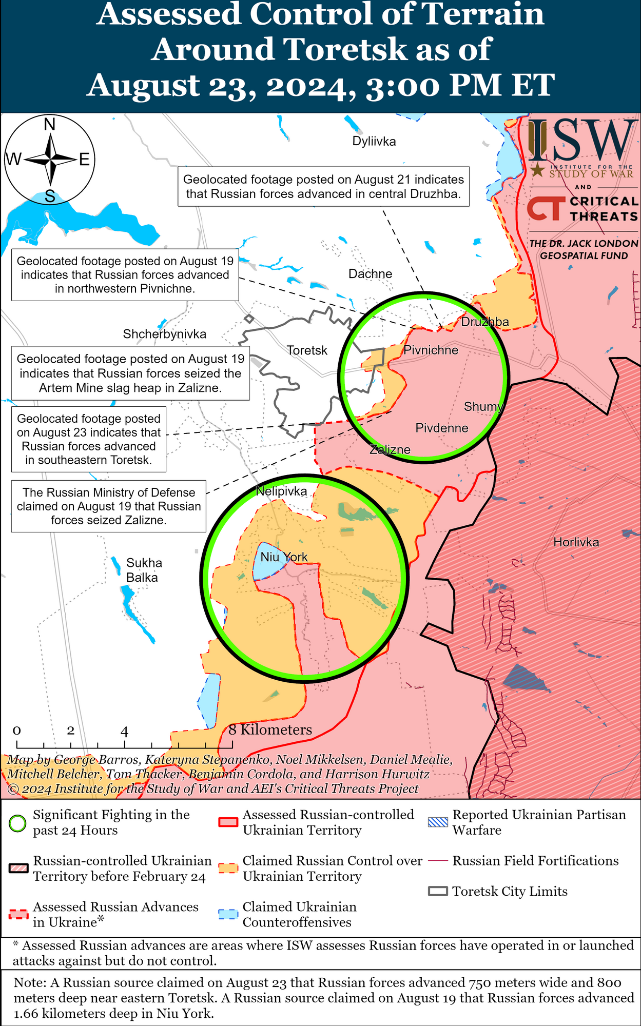 Окупанти просунулись біля Торецька і в напрямку Покровська: в ISW розповіли, де йдуть запеклі бої. Карта