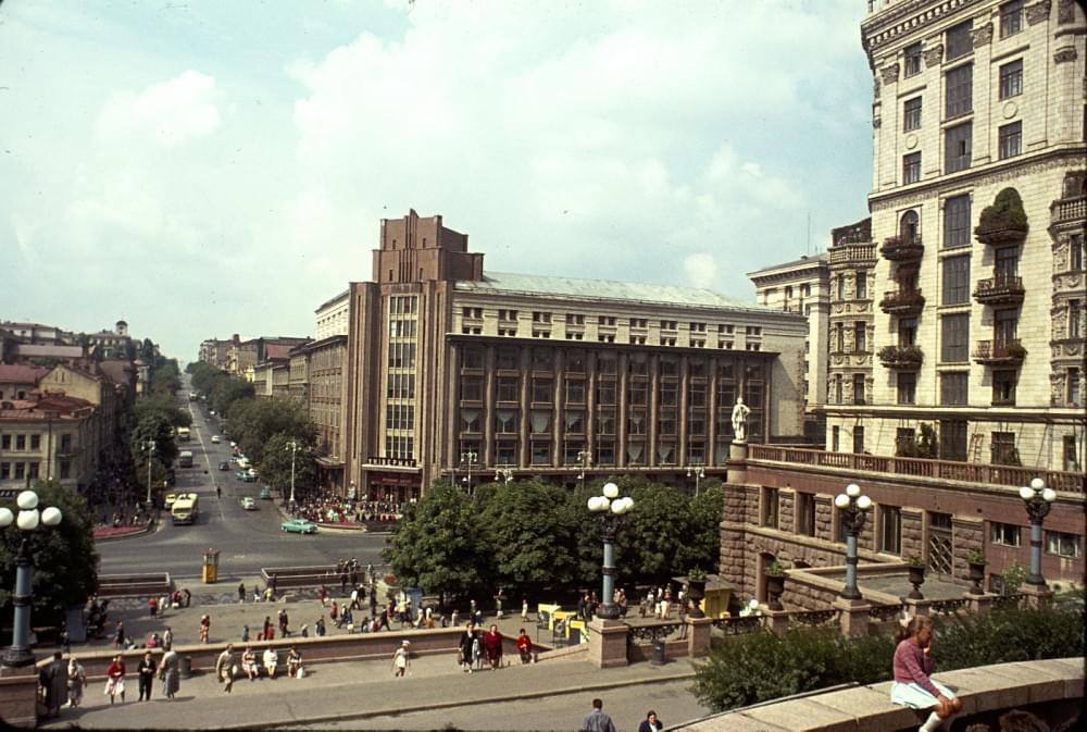 В сети показали, каким в 1964 году увидел центр Киева французский учёный. Архивное фото