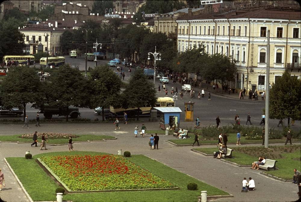 В сети показали, каким в 1964 году увидел центр Киева французский учёный. Архивное фото