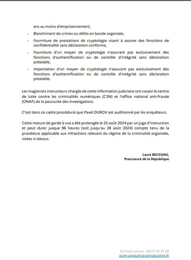 Макрон запевнив, що арешт Дурова не є політичним: у чому звинувачують засновника Telegram