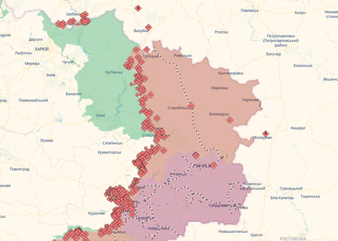 Сили оборони відбили понад 40 атак на Покровському напрямку: у Генштабі розповіли про ситуацію. Карта