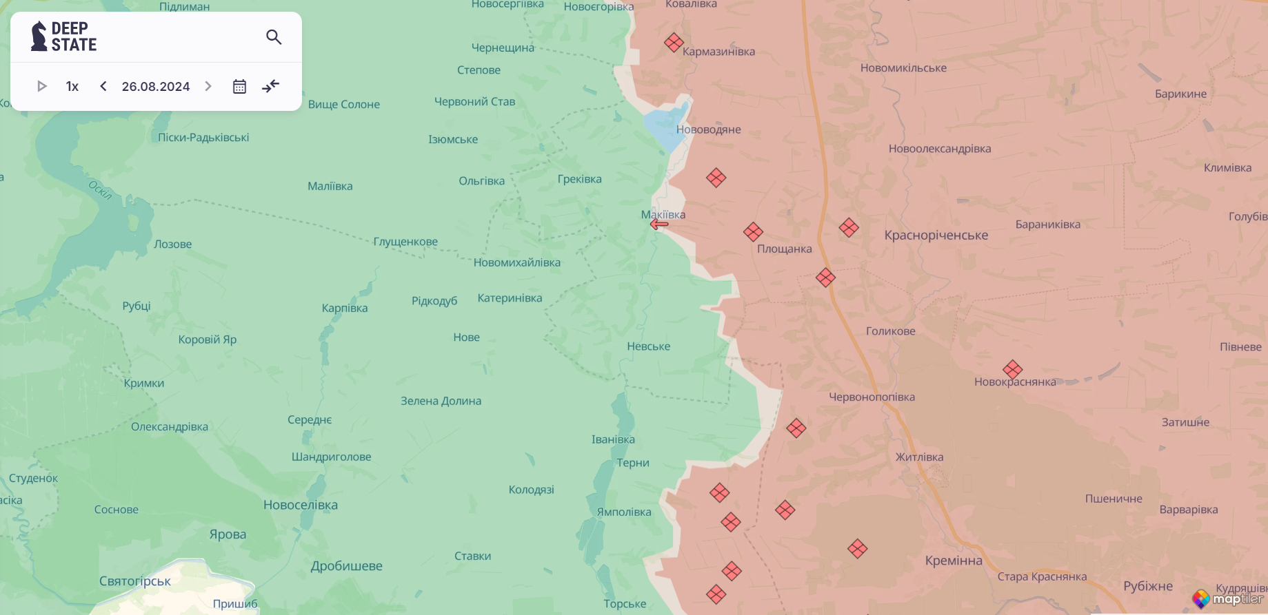 Ворог найактивніший на двох напрямках: у Генштабі розповіли, де йдуть бої. Карта