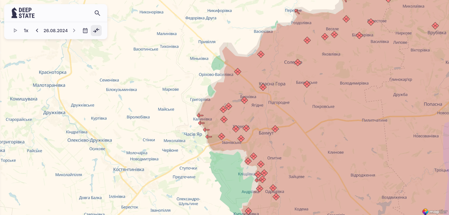 Ворог найактивніший на двох напрямках: у Генштабі розповіли, де йдуть бої. Карта