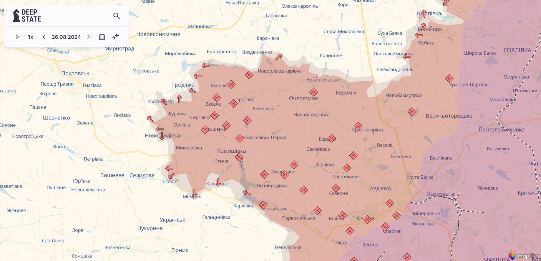 Ворог найактивніший на двох напрямках: у Генштабі розповіли, де йдуть бої. Карта