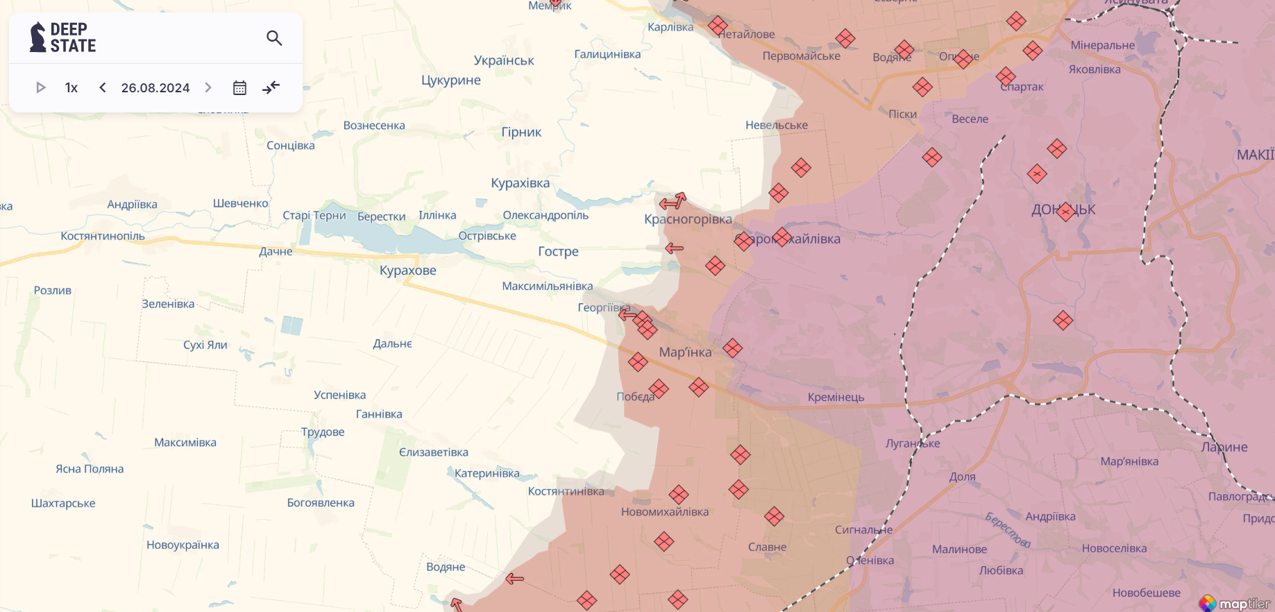 Ворог найактивніший на двох напрямках: у Генштабі розповіли, де йдуть бої. Карта