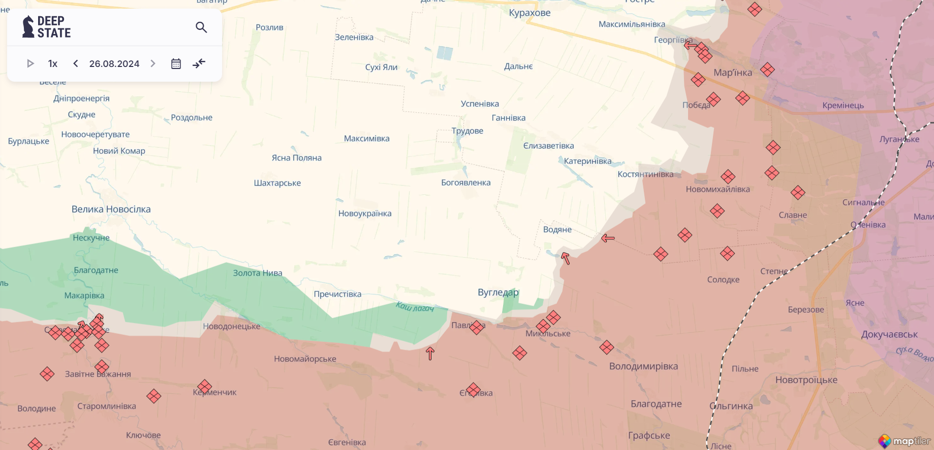 Ворог найактивніший на двох напрямках: у Генштабі розповіли, де йдуть бої. Карта