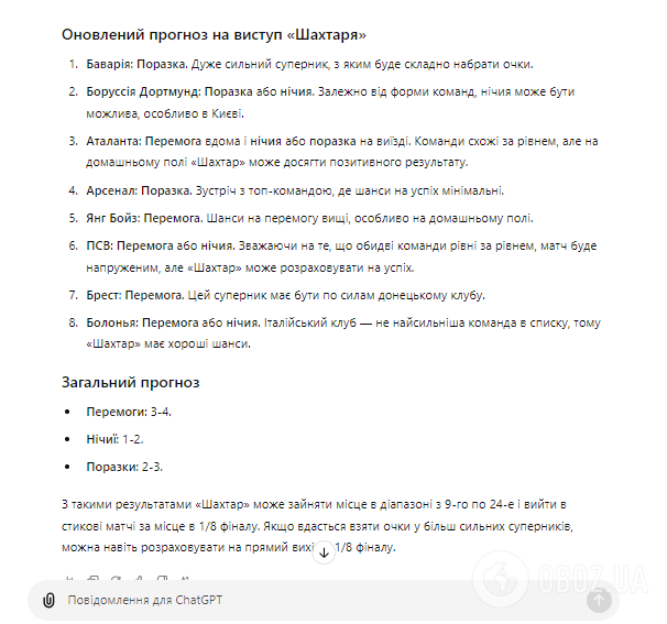 Штучний інтелект передбачив, як виступить "Шахтар" в оновленій Лізі чемпіонів