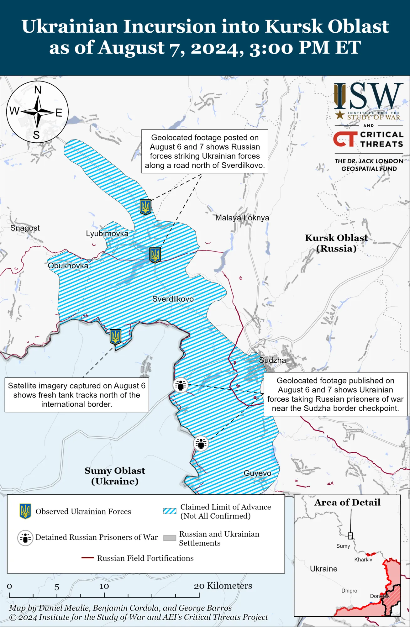 Украинские войска снизили темп атак на Курщине: в ISW объяснили, что происходит. Карта