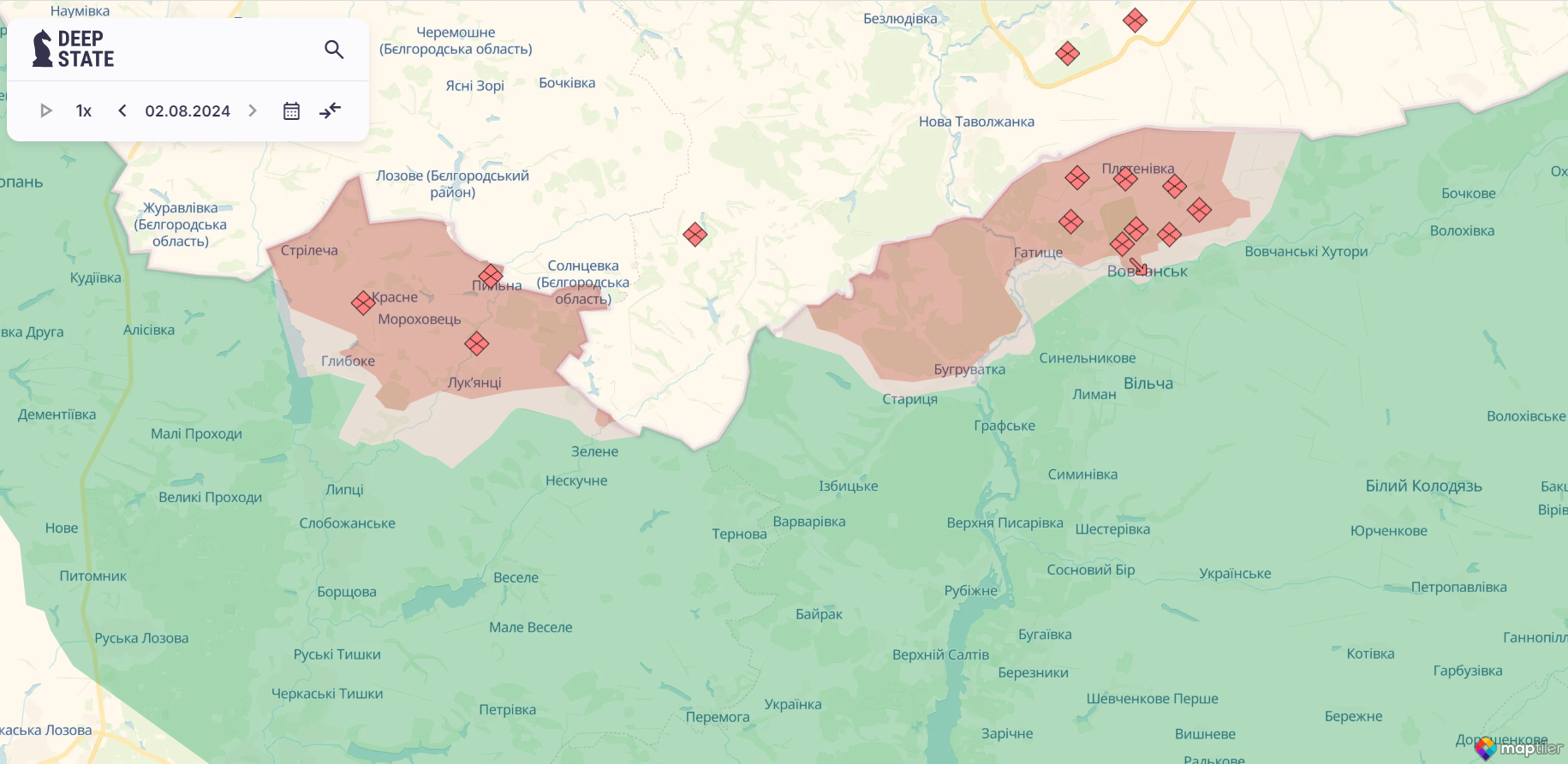 У ворога мінус пункт управління БПЛА і засоби ППО: у Генштабі назвали найгарячіші напрямки фронту. Карта