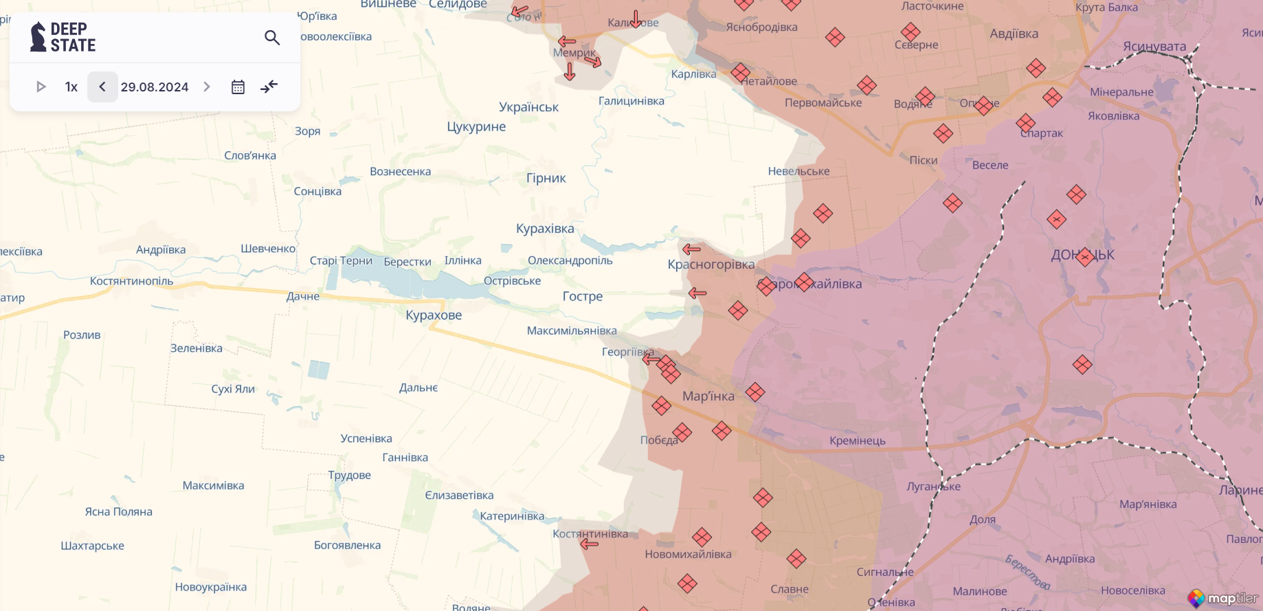 Сили оборони відбили 58 атак на Покровському напрямку: у Генштабі розповіли, що відбувається на фронті. Карта