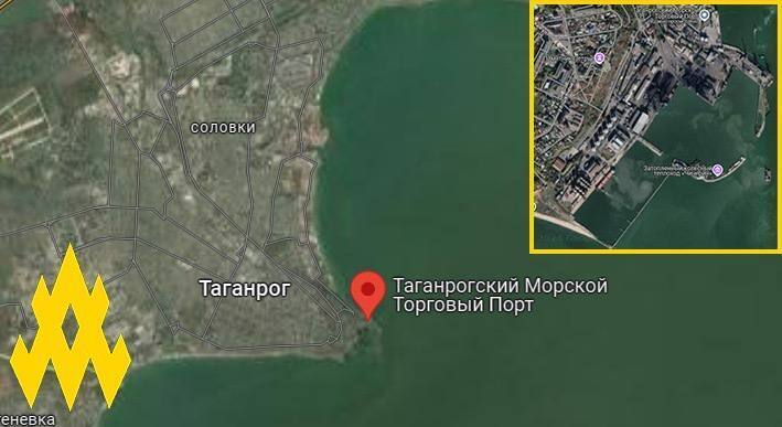 Порт Таганрога на карті