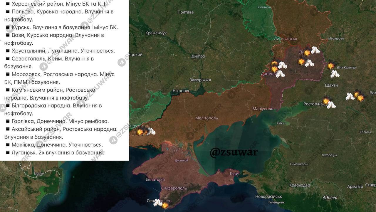 Хороший "улов": ВСУ за неделю поразили 16 объектов оккупантов