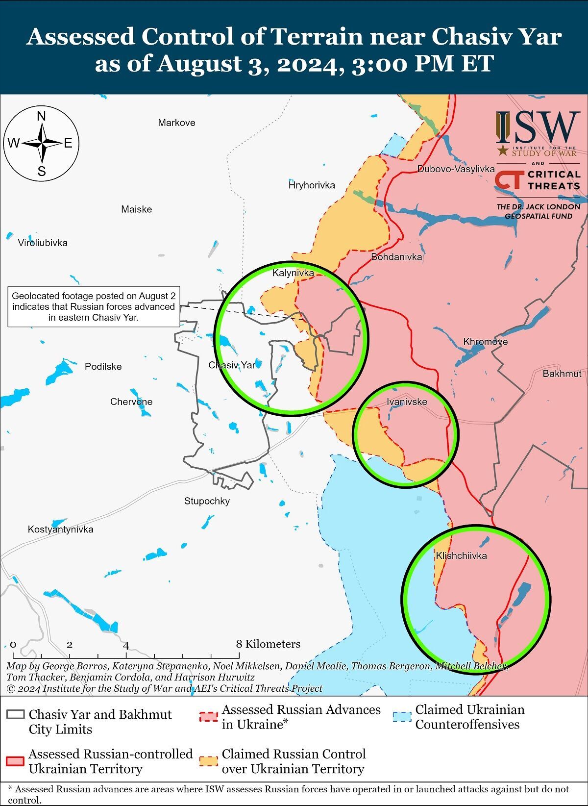 Оккупанты продвинулись в трех точках на востоке Украины – ISW