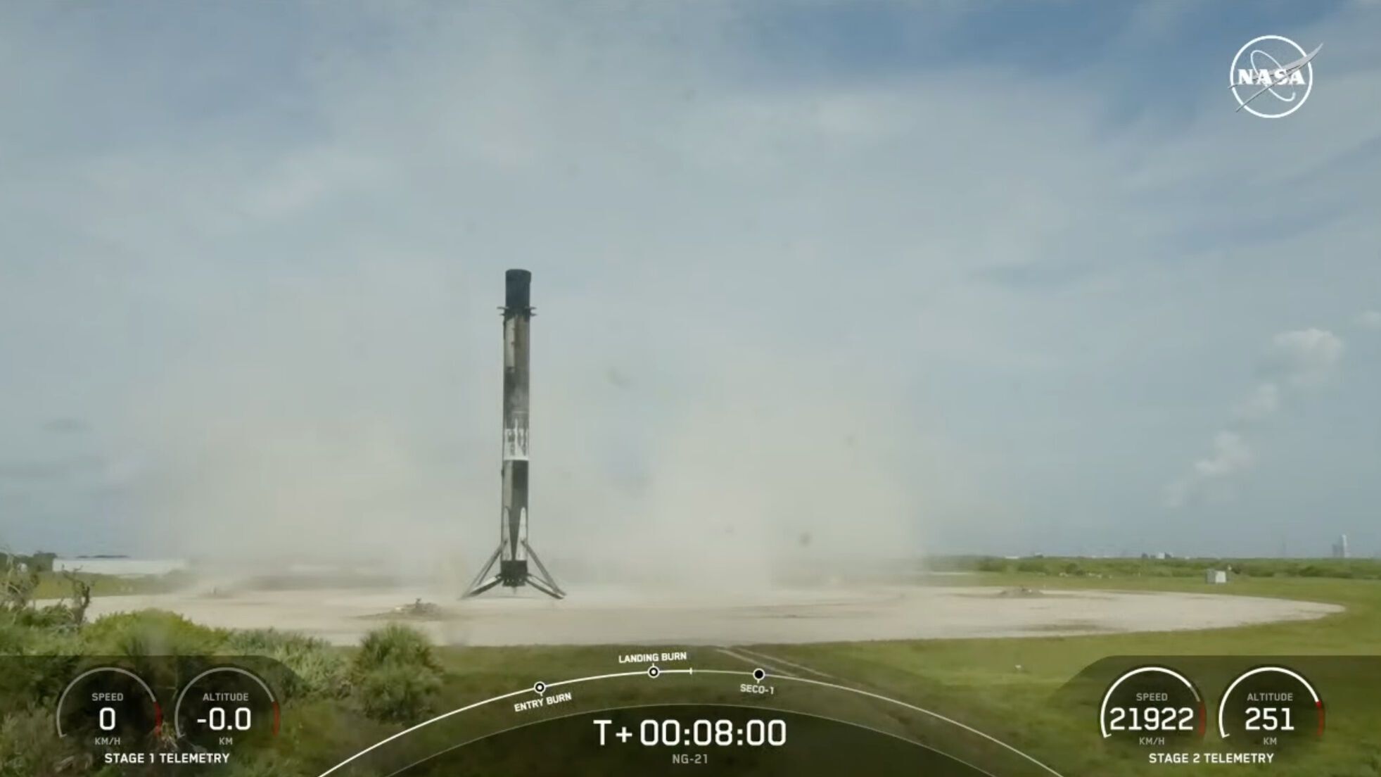 SpaceX успешно запустила ракету с грузовым космическим кораблем Cygnus в МКС. Фото и видео