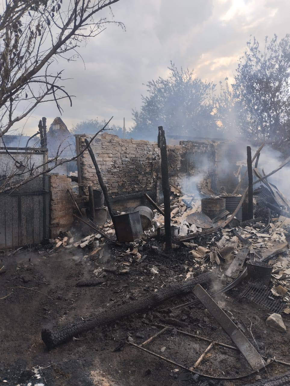 Оккупанты ударили по Циркунам на Харьковщине, произошел пожар. Фото