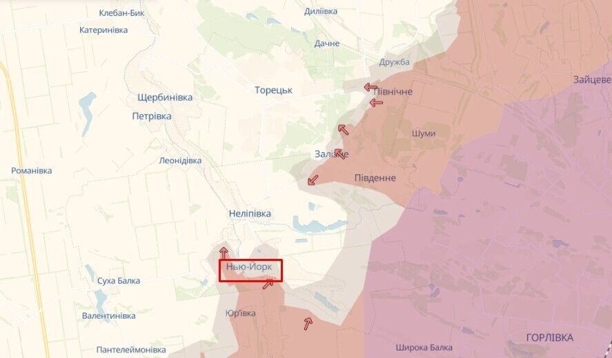 Оккупанты не захватили полностью Нью-Йорк на Донетчине: карты ISW