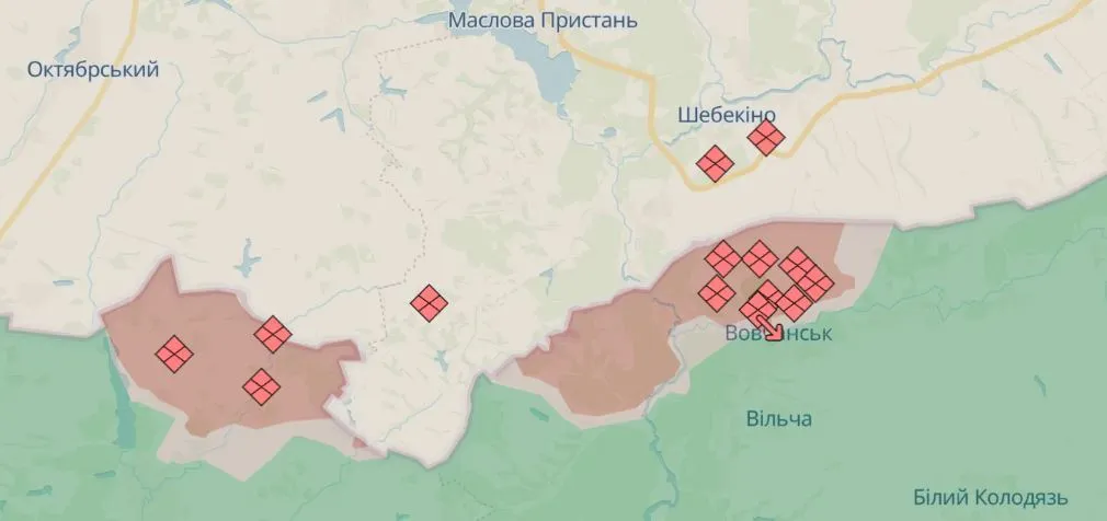 На Харківському напрямку ворог двічі атакував позиції наших воїнів .