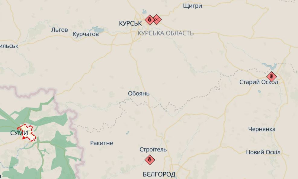 Зросла інтенсивність бойових дій на Сумському напрямку.