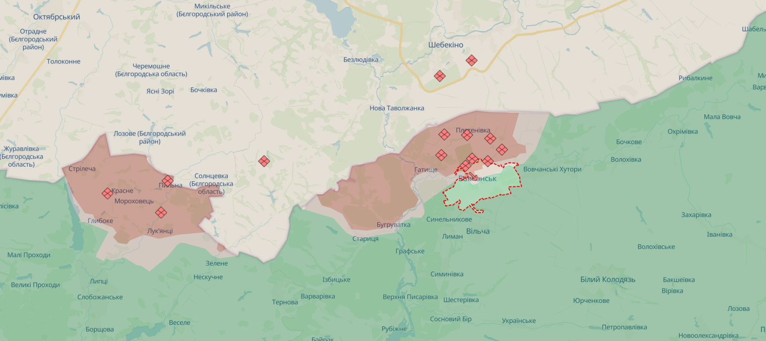 ЗСУ: попри бої в Курській області, РФ нарощує угруповання військ біля Вовчанська