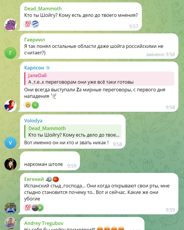 Шойгу заявив, що переговорів з Україною не буде до витіснення ЗСУ з Курщини, і розбурхав росіян. Відео 