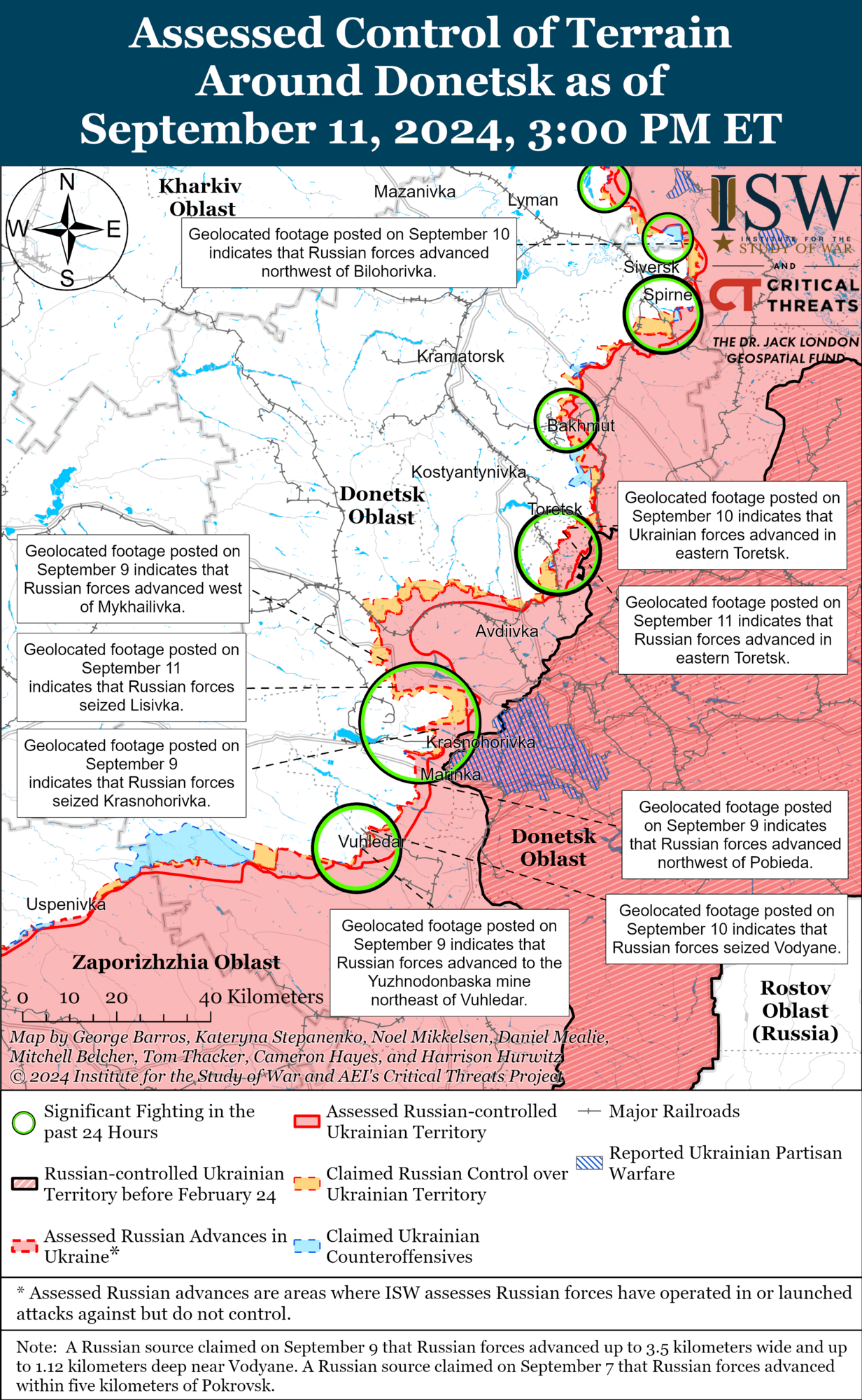 Бои в Донецкой области