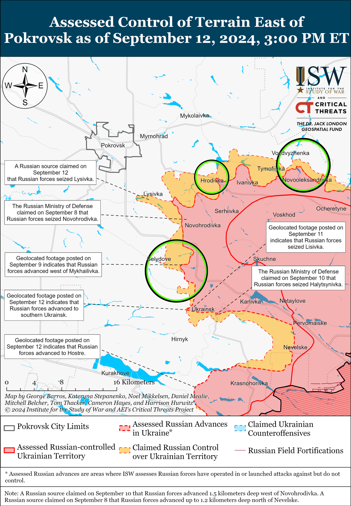 Окупанти просунулися на південний схід від Покровська, бої тривають – ISW 