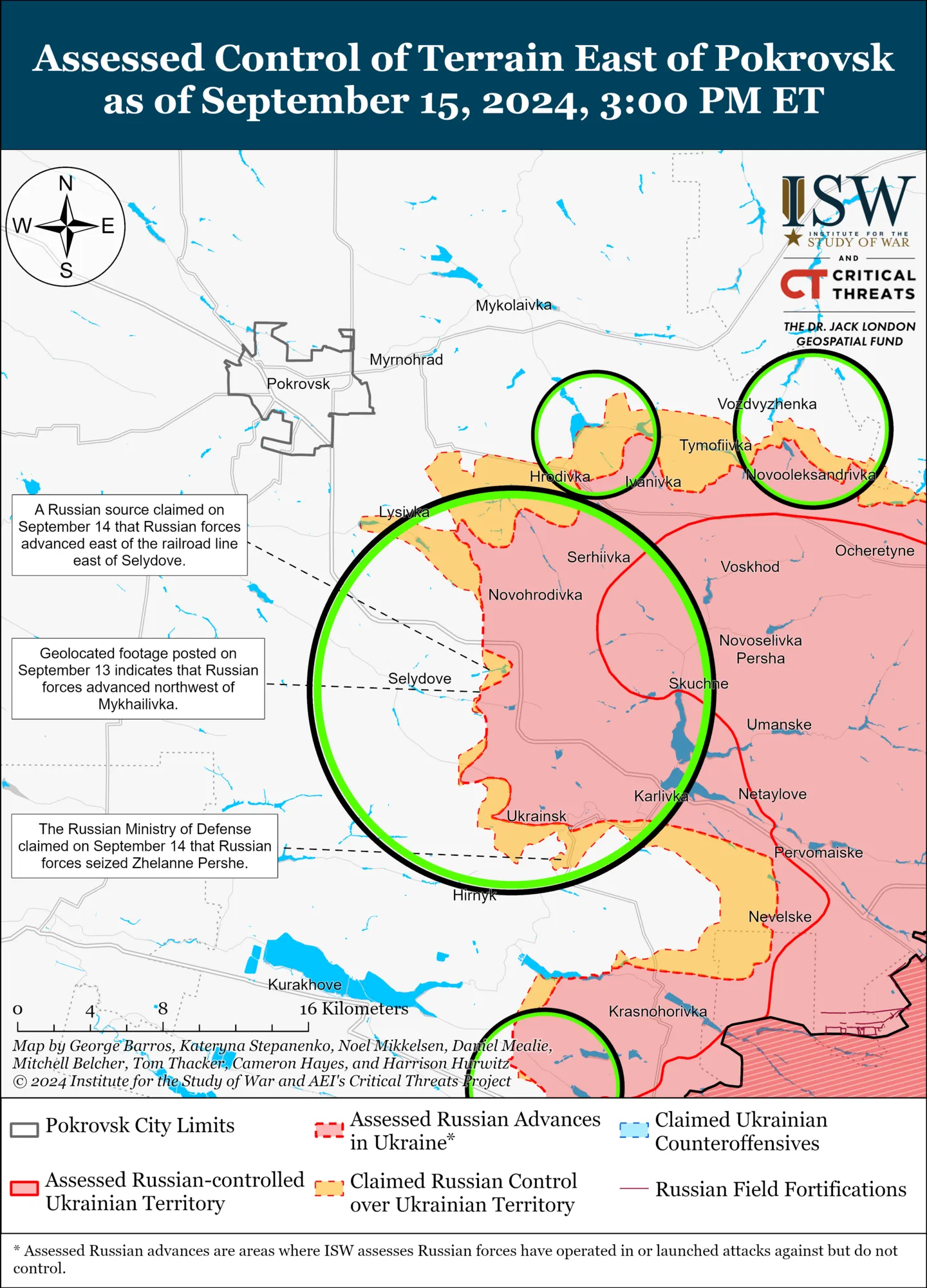 Окупанти просунулися у напрямках Сіверська й Покровська: в ISW розкрили, де йдуть бої. Карта 