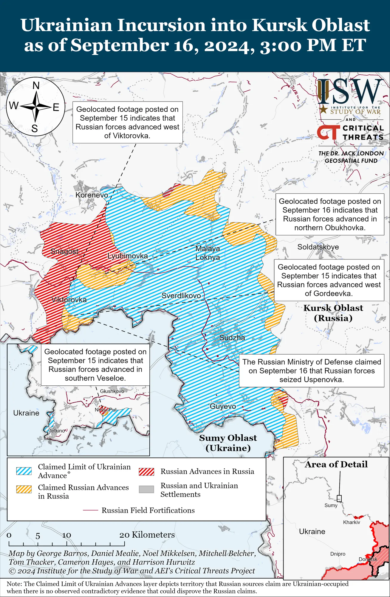 Атаки ведуть обидві сторони: в ISW оцінили бої на Курщині і розповіли, які сили задіяла Росія. Карта