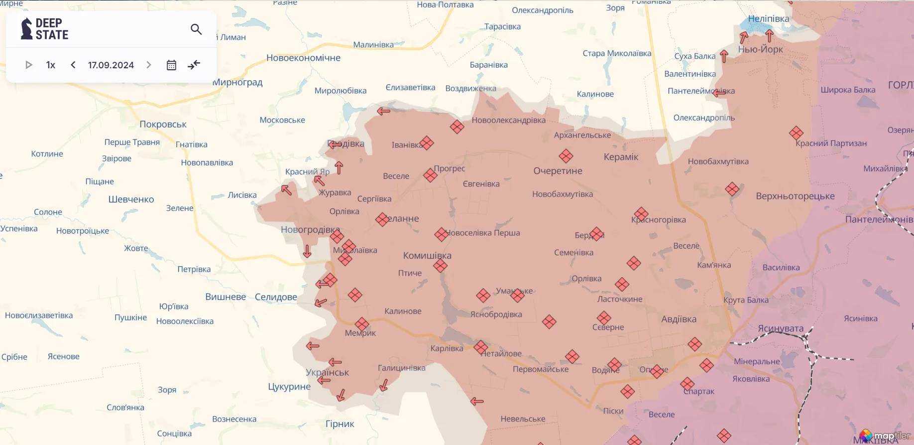 Сили оборони відбили десятки атак на Покровському і Курахівському напрямках: у Генштабі розповіли про ситуацію. Карта