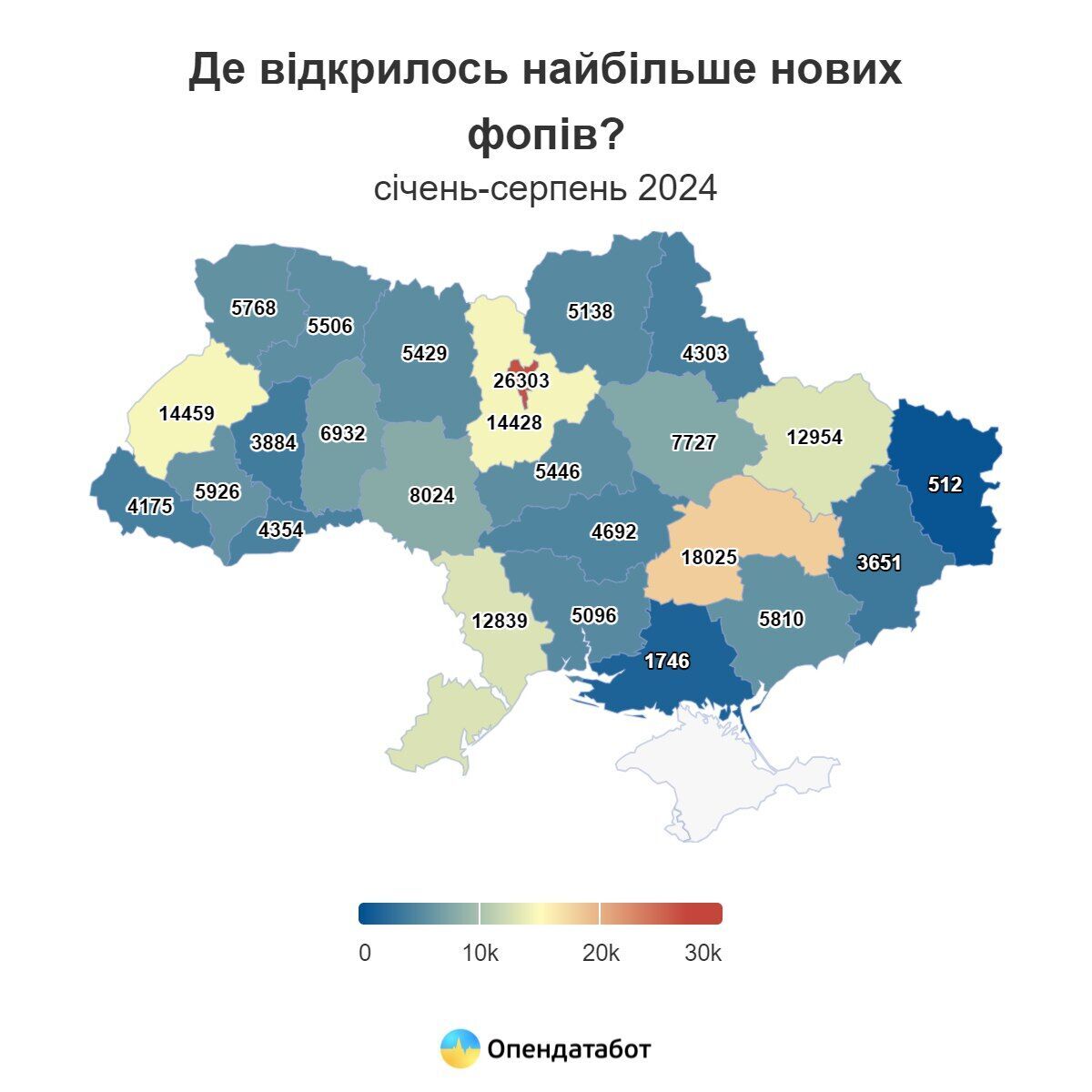 Где открылось больше всего ФЛП