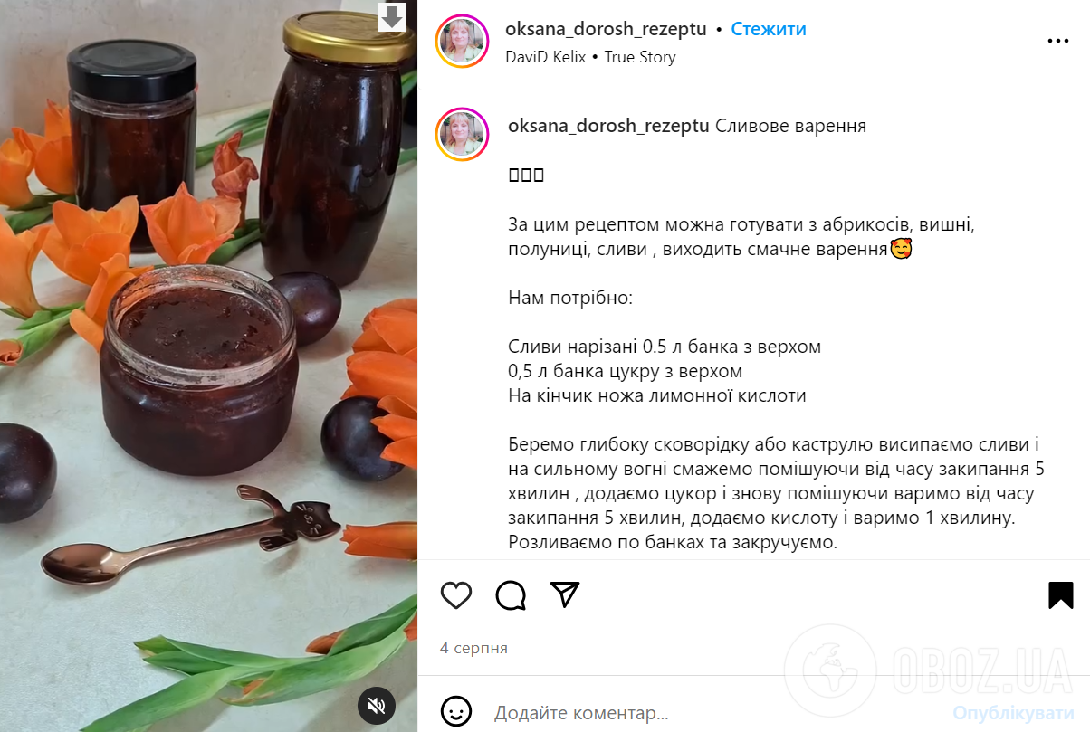 Вкусное сливовое варенье всего из трех ингредиентов: как приготовить на зиму