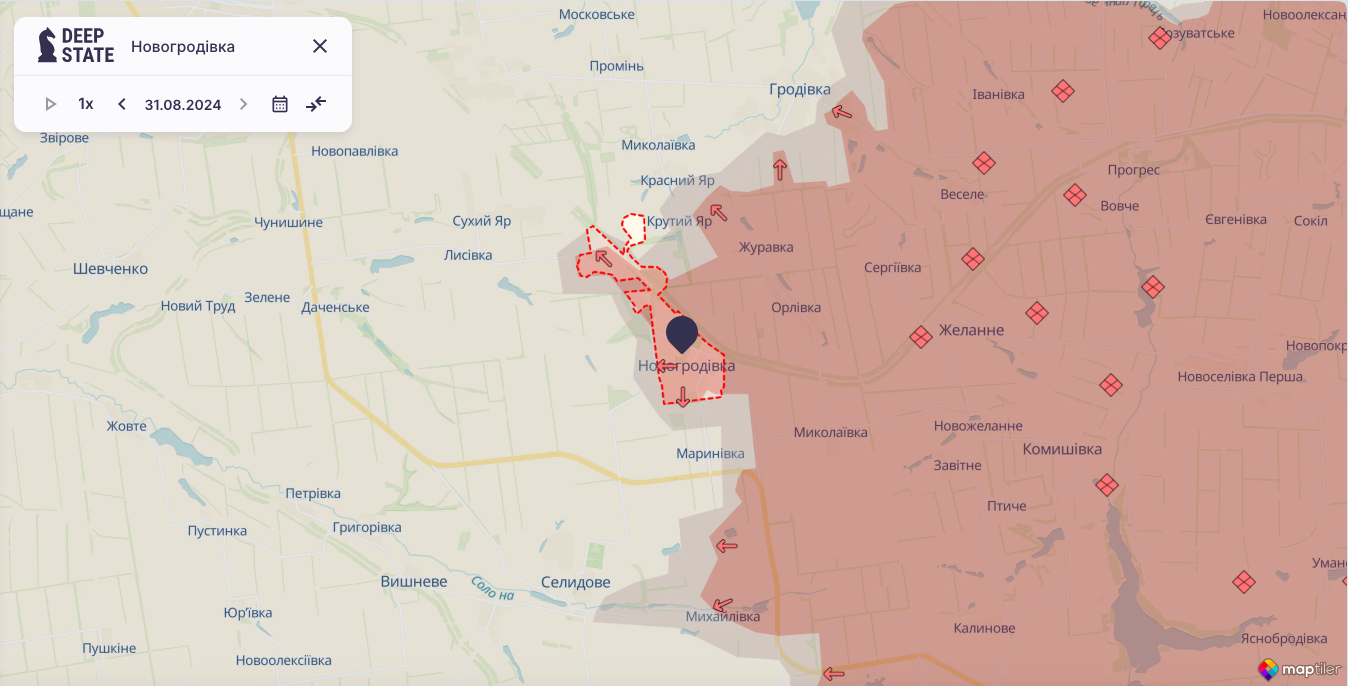 Окупанти активно атакують у районі Новогродівки: Генштаб ЗСУ назвав найгарячіший напрямок фронту