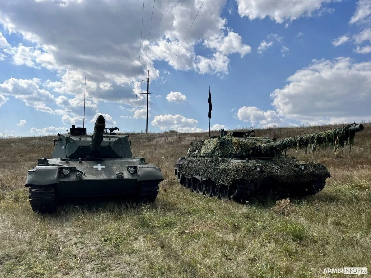 ВСУ испытывают на полосе препятствий танки Leopard 1A5. Видео