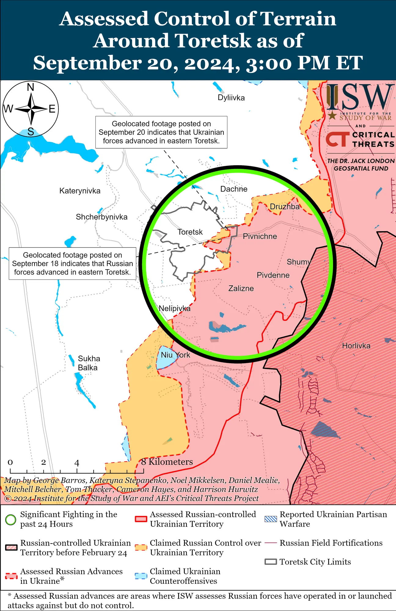 ISW: ВСУ продвинулись в Харьковской области, а российская армия – на Донбассе. Карта