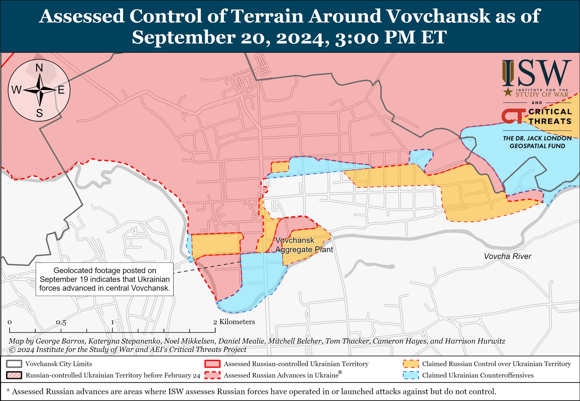 ISW: ВСУ продвинулись в Харьковской области, а российская армия – на Донбассе. Карта