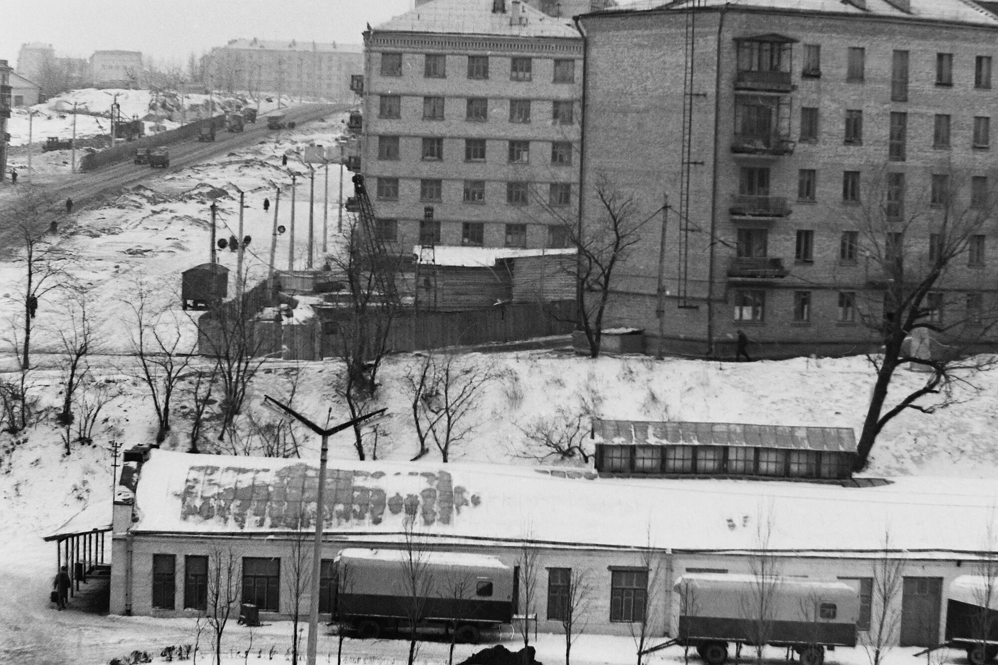 В сети показали, как выглядел зимой известный бульвар в центре Киева в начале 1960-х годов. Фото